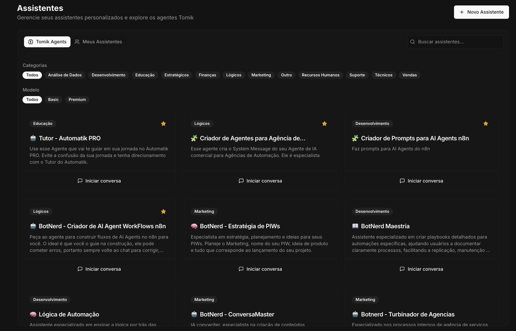 Tomik Chat Interface